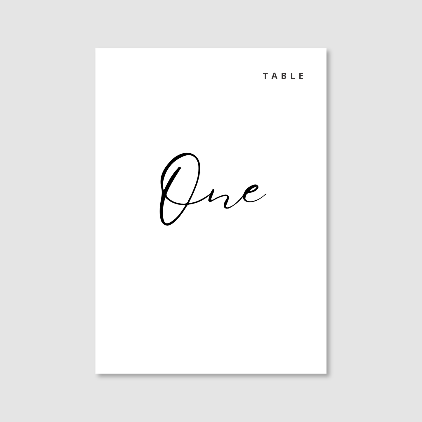Table Numbers - Modern Minimal
