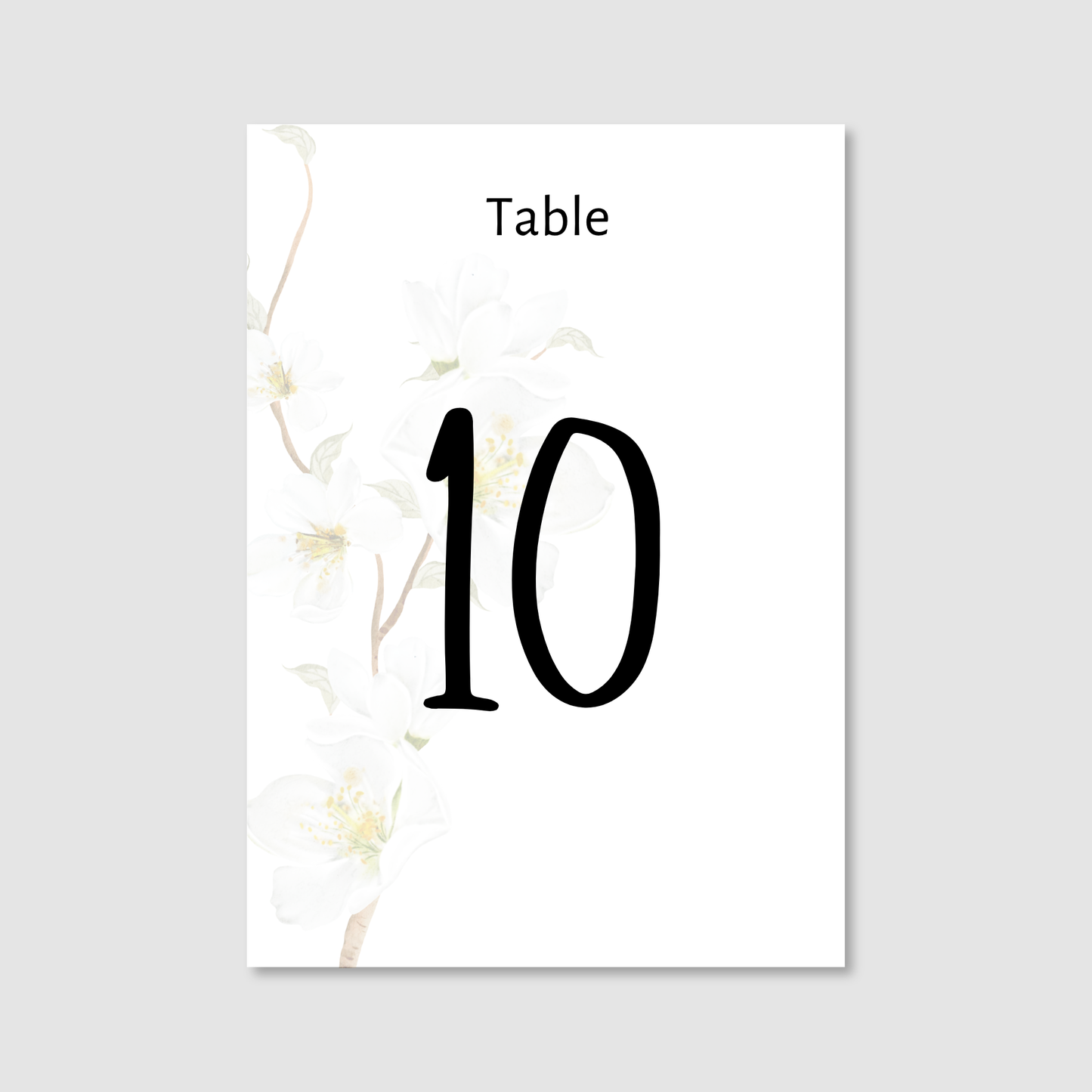 Table Numbers - Simple Elegance