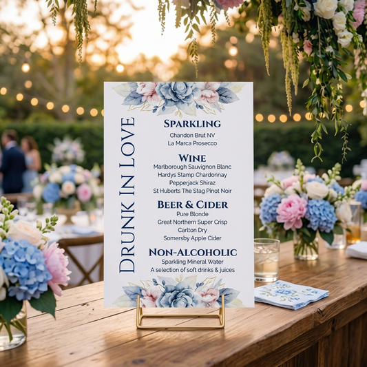 Bar Menu - Azure Bloom