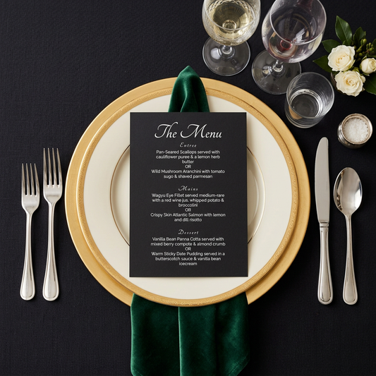 Menu - Black Luxury