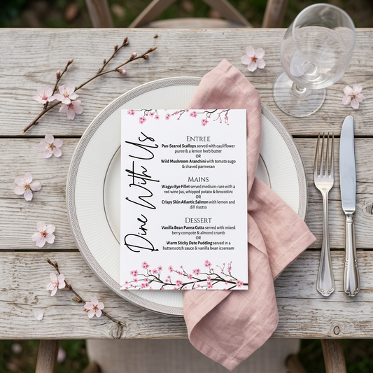 Menu - Cherry Blossom