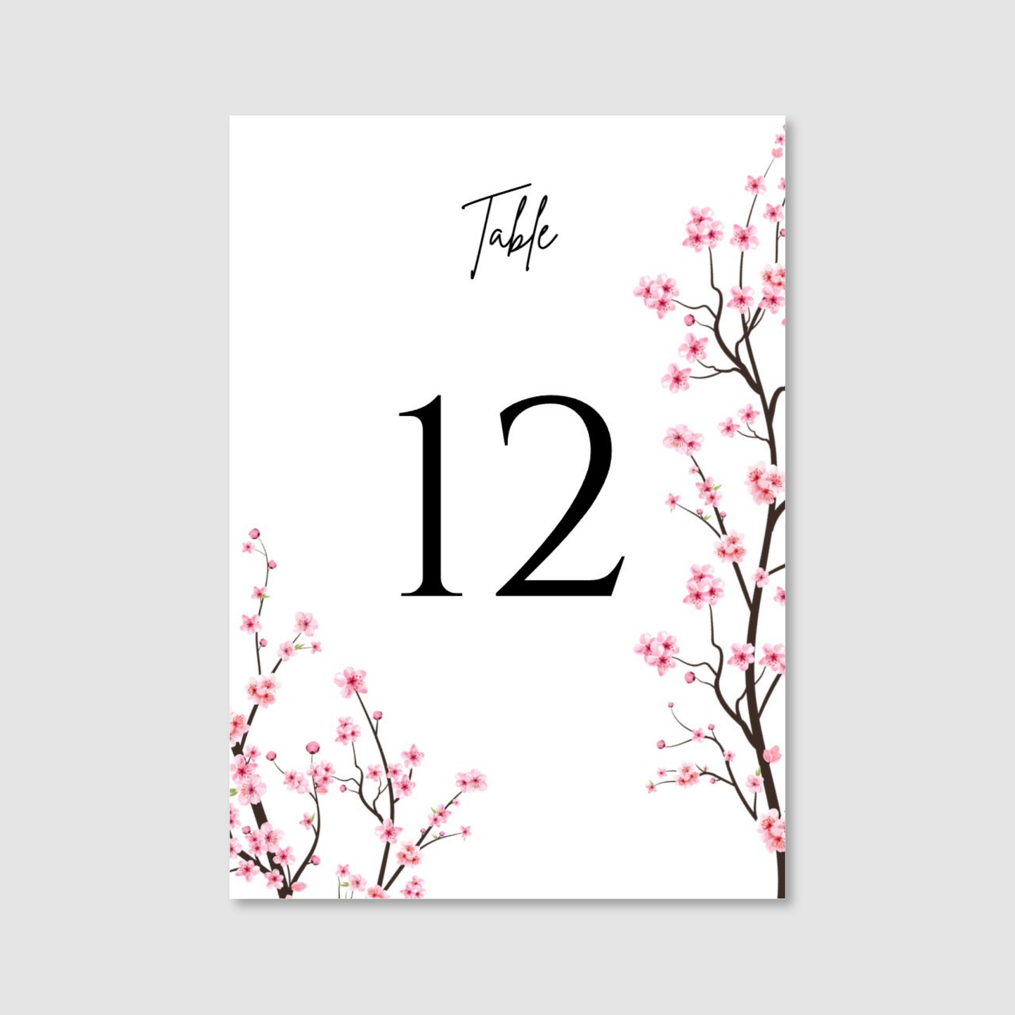Table Numbers - Cherry Blossom
