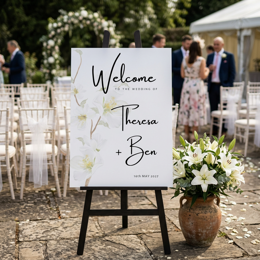 Welcome Sign - Simple Elegance