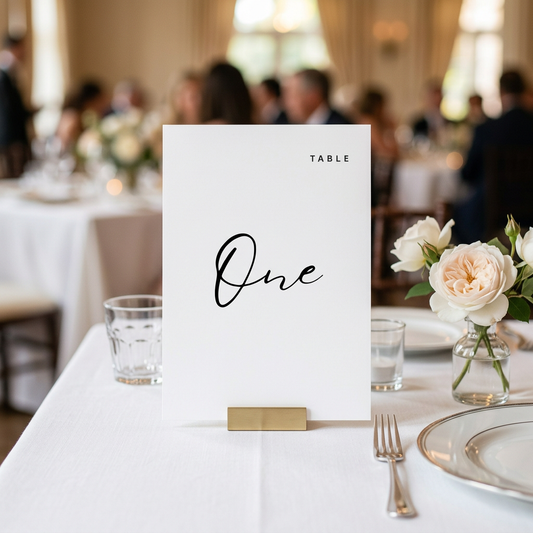 Table Numbers - Modern Minimal