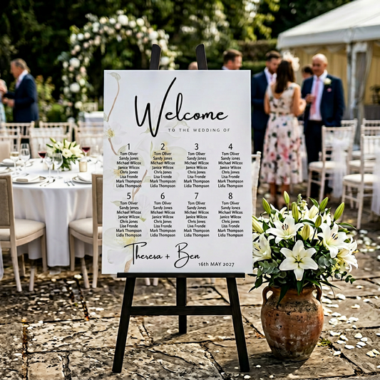Seating Chart - Simple Elegance