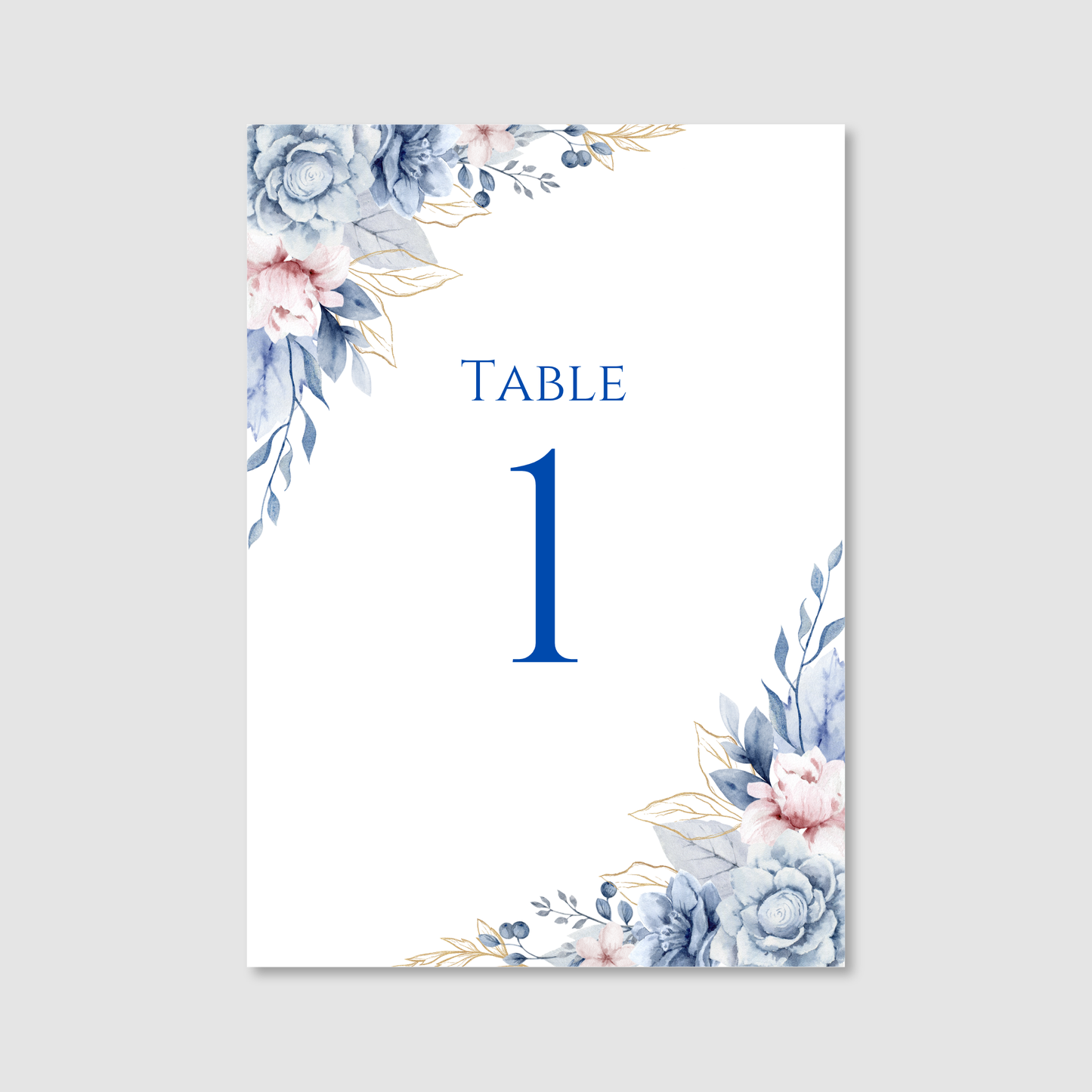 Table Numbers - Azure Bloom